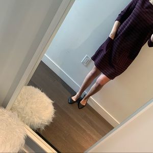 Tommy Hilfiger maroon striped dress with pockets